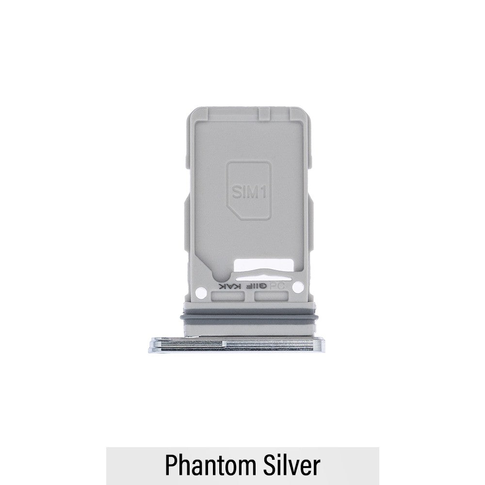 Single SIM Card Tray for Samsung Galaxy S21 Ultra 5G G998-Phantom Silver
