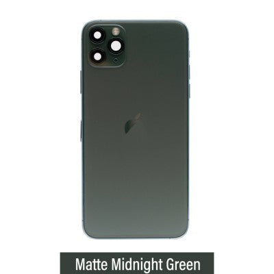Rear Housing with Full Set Parts for iPhone 11 Pro Max-Matte Midnight Green (Purple)