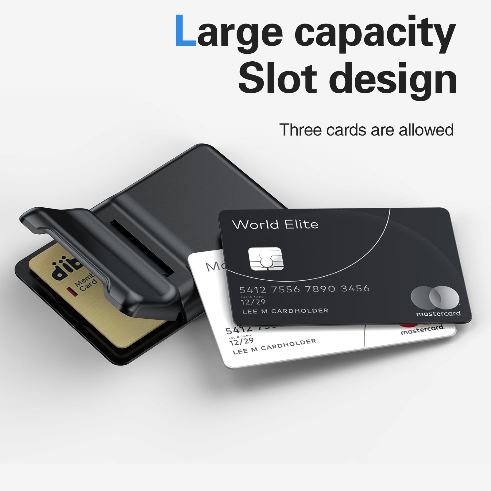 MagSafe Detachable Wallet with Adjustable Stand - Black