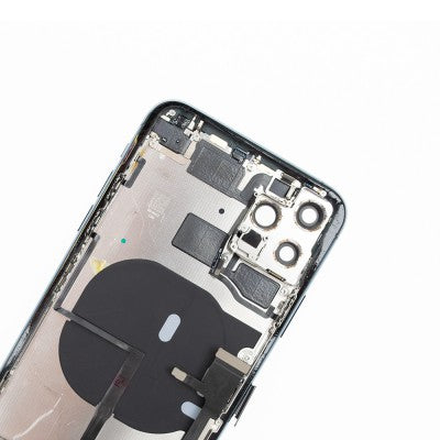 Rear Housing with Full Set Parts for iPhone 11 Pro Max-Matte Midnight Green (Purple)