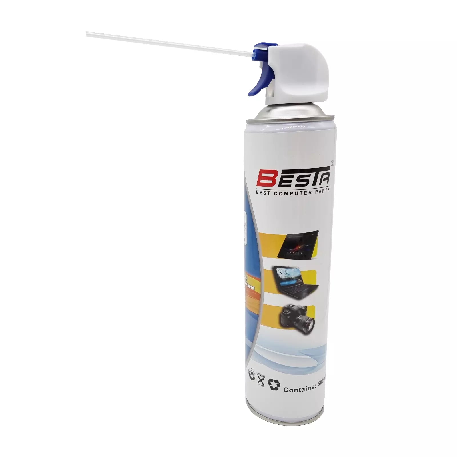 4-Pack 600ML Compressed Air Duster Cleaner for Laptop, Keyboard, Camera and TV