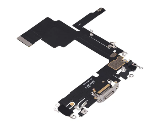 Charging Port for iPhone 15 Pro (Purple)-White Titanium