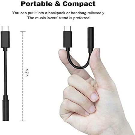 Genuine USB C To 3.5MM Headphone Jack Adapter Aluminum Type C To Audio Aux Stereo Cable Adapter