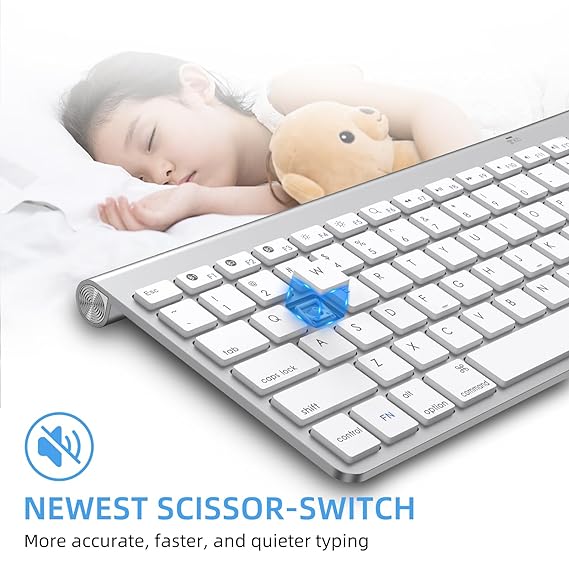 PBuddy Wireless Bluetooth Keyboard with 2 in 1 Touchpad Numeric Key & Mouse Comb