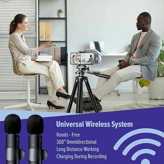 Twin Pack Lavalier TikTok YouTube video recoding Mic K11
