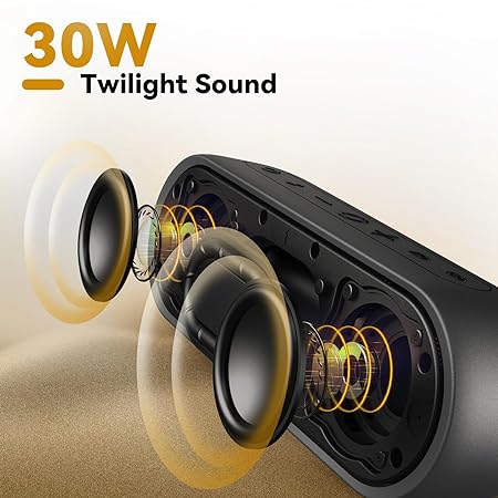 LENYES S802 IPX5 Waterproof Bluetooth Speakers, TWS Full Range Loudspeaker Shockproof & Dust-Proof Multiple Protection, Build-In Lithium Battery