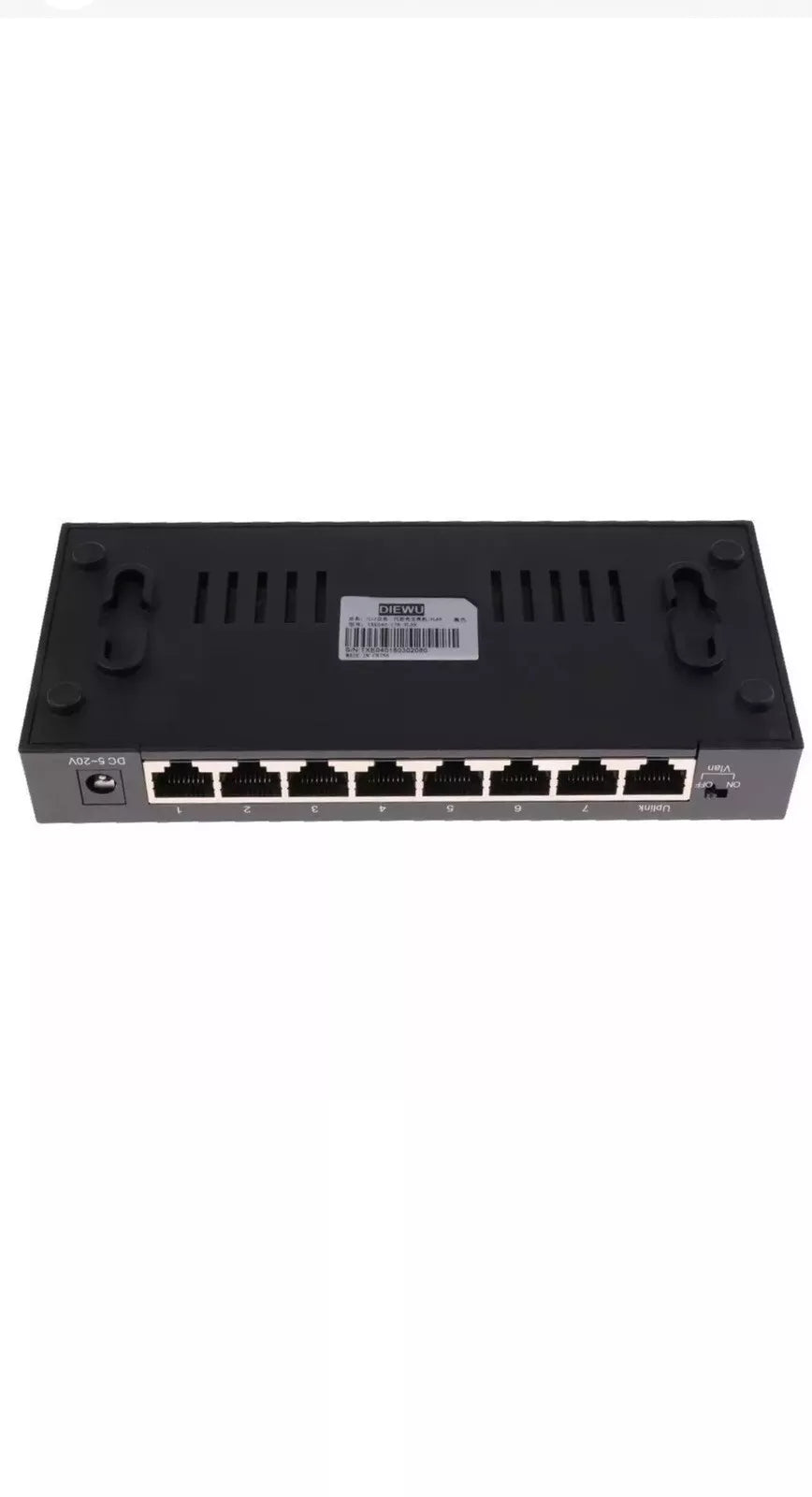 8-Port Fast Ethernet Internet Switch VLAN Hub LAN Network Splitter Adapter