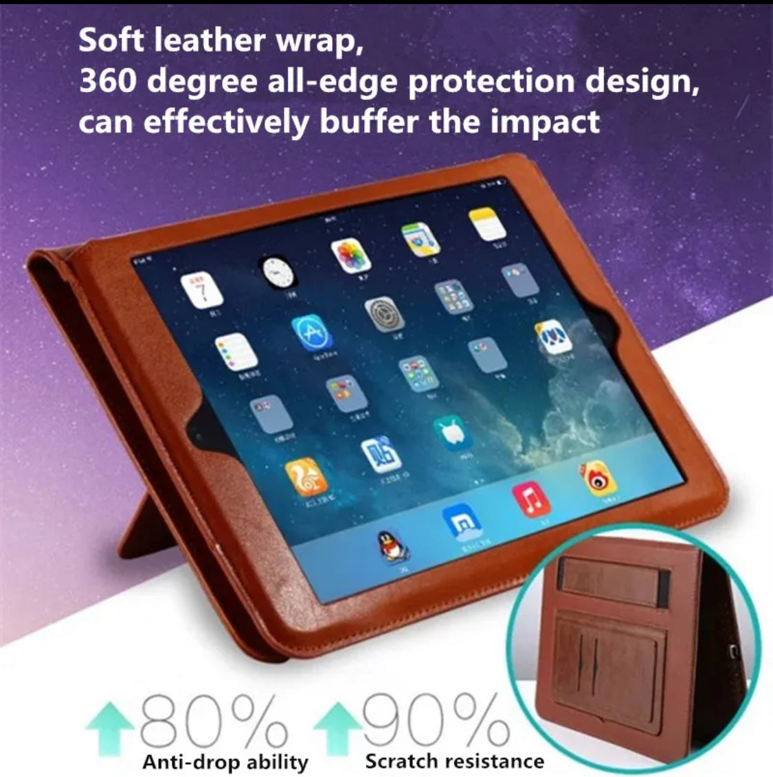 Ipad Premium Leather Case mini 1/2/3/4/5 9.7 Air 1/2 5/6