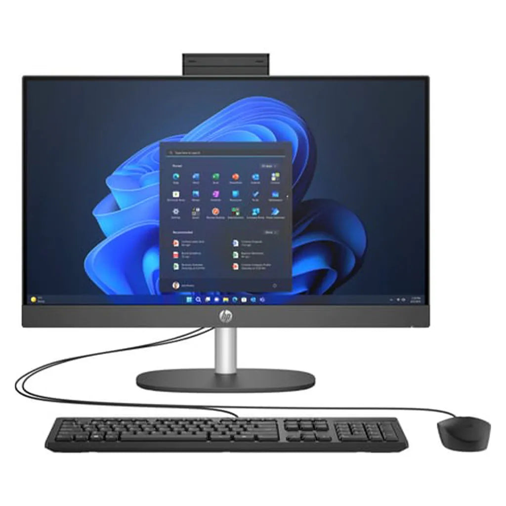 HP PRO ONE 245 23.4 INCH G10 ALL IN ONE DESKTOP PC AMD RYZEN 5 7520U with RADEON GRAPHICS , 2801 MHZ , 4CORES9(S), 8 LOGICAL PROCESSORE 16 GB 512 GB