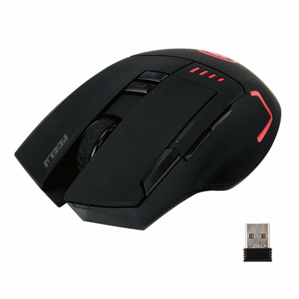 MARVO M720W 4800DPI Wireless Gaming Mouse Buttons Optical Backlight + AA Battery