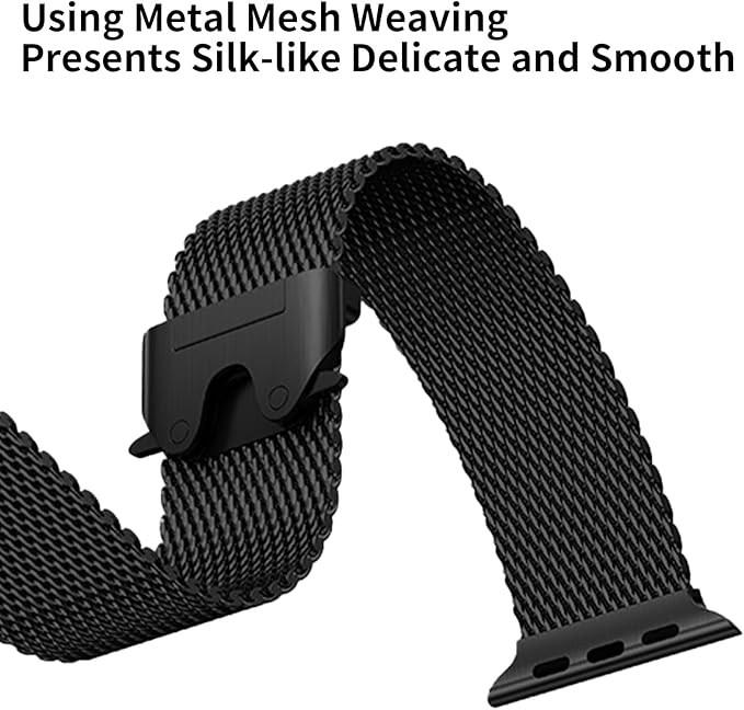 Stainless Steel Band for Apple Watch – 49mm / 46mm / 45mm / 44mm / 42mm