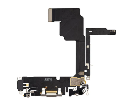 Charging Port for iPhone 15 Pro (Purple)-Natural Titanium