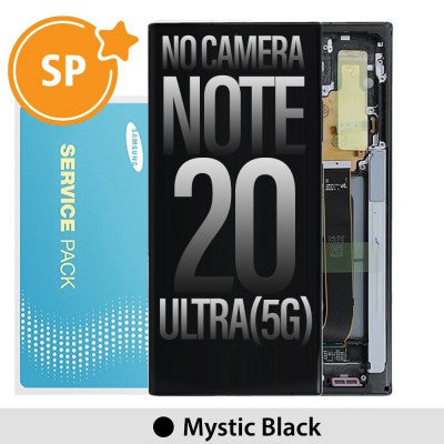 Tecguru_Samsung Galaxy Note20 Ultra N985F/N986B OLED Screen Replacement Digitizer GH82-23622A/GH82-23596A/GH82-31461A/GH82-31453A/GH82-31458A (Service Pack)-Mystic Black