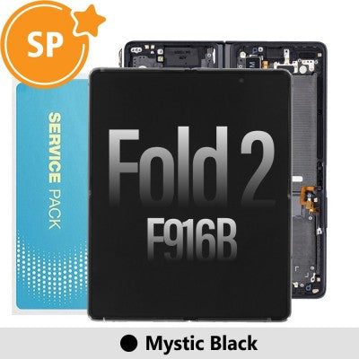 Tecguru-Samsung Galaxy Z Fold2 5G F916B Screen Digitizer Without Battery GH82-23968A (Service Pack)-Mystic Black