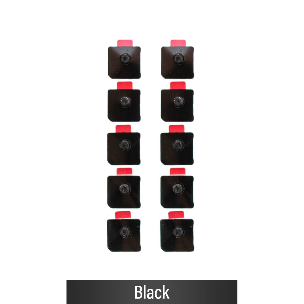 Flashlight Anti-dust Mesh for iPhone 12-Black (Pack of 10)