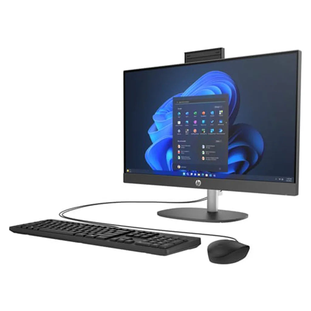 HP PRO ONE 245 23.4 INCH G10 ALL IN ONE DESKTOP PC AMD RYZEN 5 7520U with RADEON GRAPHICS , 2801 MHZ , 4CORES9(S), 8 LOGICAL PROCESSORE 16 GB 512 GB
