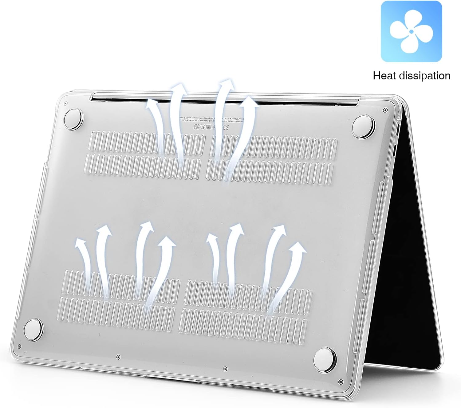 EooCoo Compatible with MacBook Pro 13 inch Case M2 2025 2024-2016 Release M1 A2338 A2289 A2251 A2159 A1989 A1706 A1708 Protective Hard Case with Keyboard Cover, Screen Protector - Crystal Clear