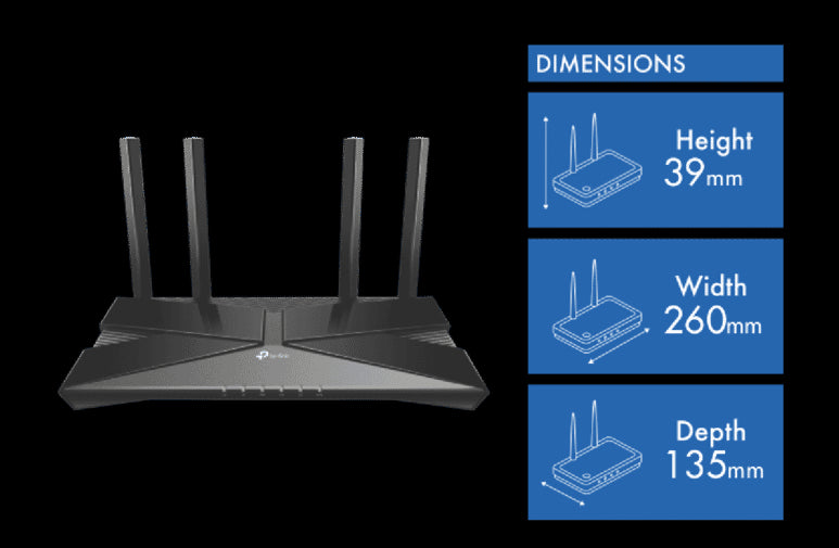 TP-LINK AX1800 Dual-Band Wi-Fi 6 Router
ARCHER AX23