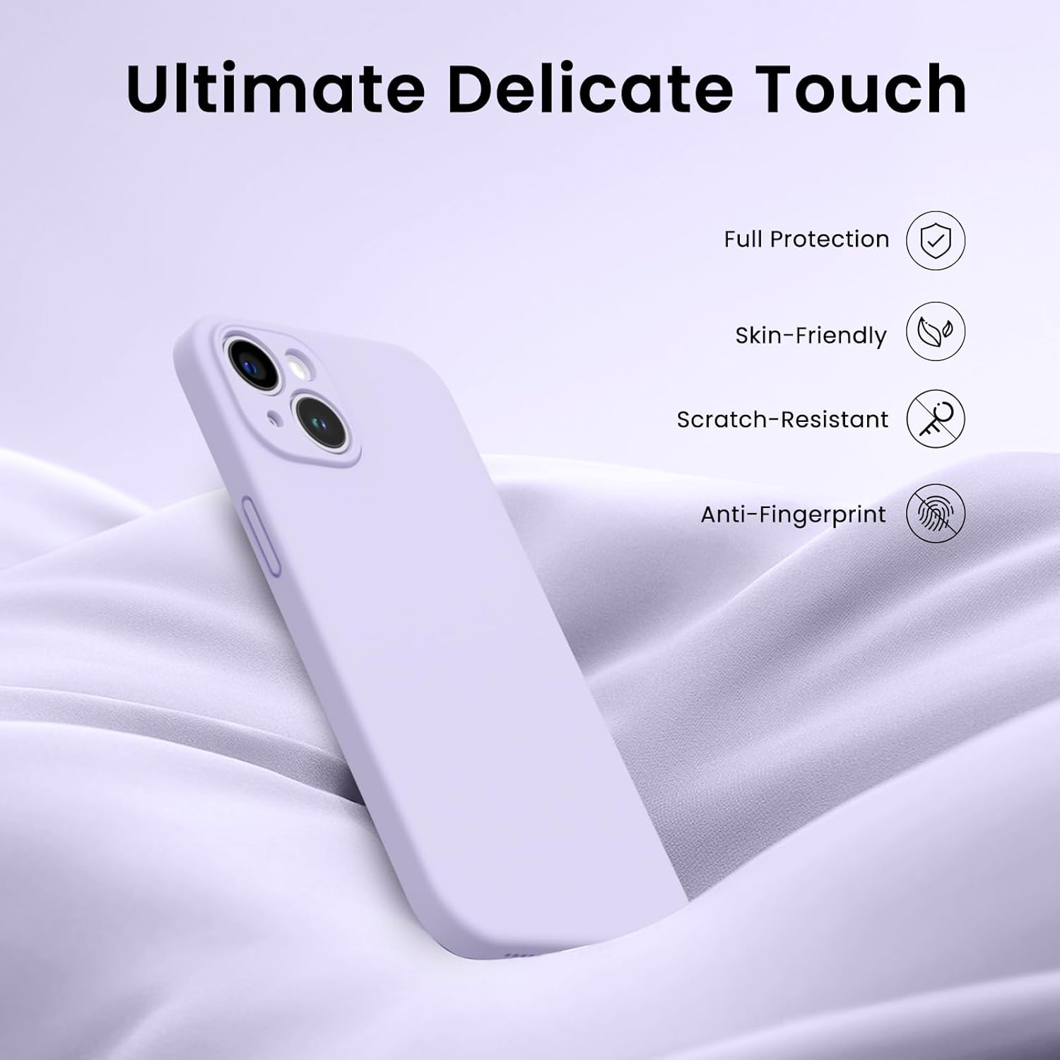 Silicone Gel Rubber Case Full Body Protective Case for IPHONE 15 Plus