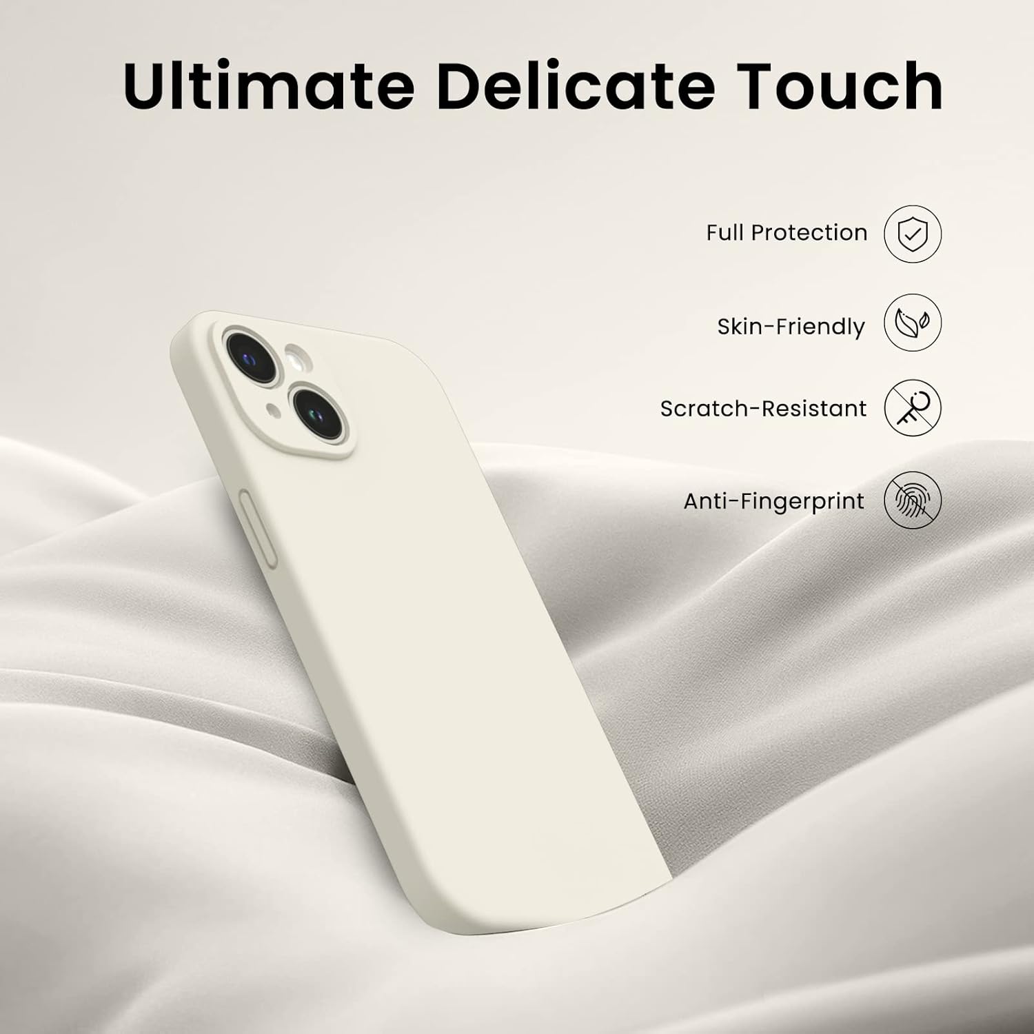 Silicone Gel Rubber Case Full Body Protective Case for IPHONE 15 Plus