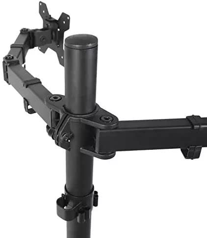 Desk Mount Dual LED LCD Monitor Stand Bracket 13 27 Inch Flat Screen Swivel Holder