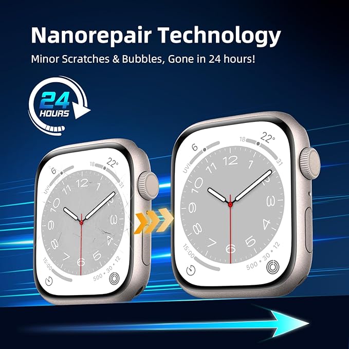 9D FULL COVER SCREEN PROTECTOR FOR APPLE WATCH 38mm/ 42mm / 44mm/ 49mm