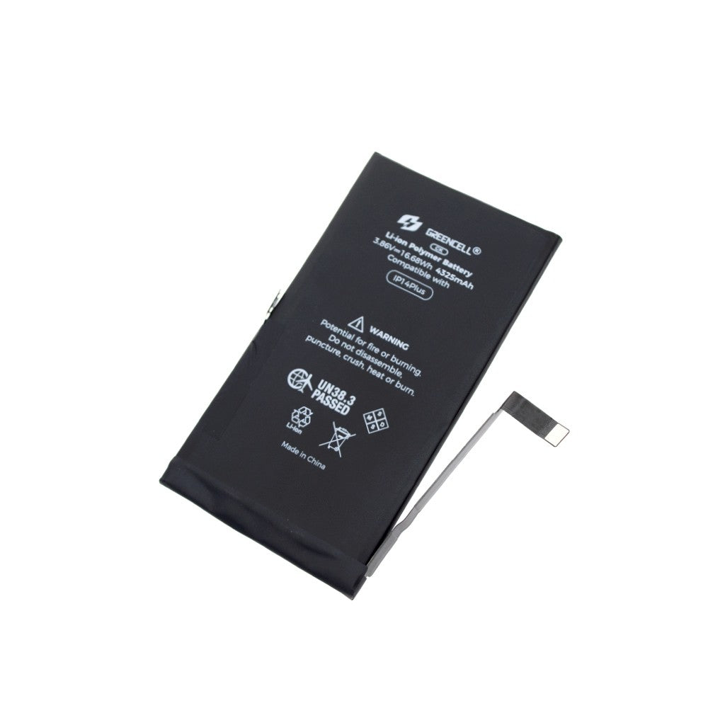 (4325mAh) iPhone 14 Plus CRACK Battery with Adhesive Strips (No Need Soldering & No Need Tag-on)