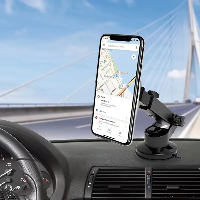 Pbuddy Car Mobile Phone Stand Creative Telescopic Suction Magnetic Car Navigation General Mobile Phone Stand Navigation Mobile Phone Stand 360 Degrees Rotating Suction Cup Navigation Bracket, Instrument Table, Desktop Universal Bracket