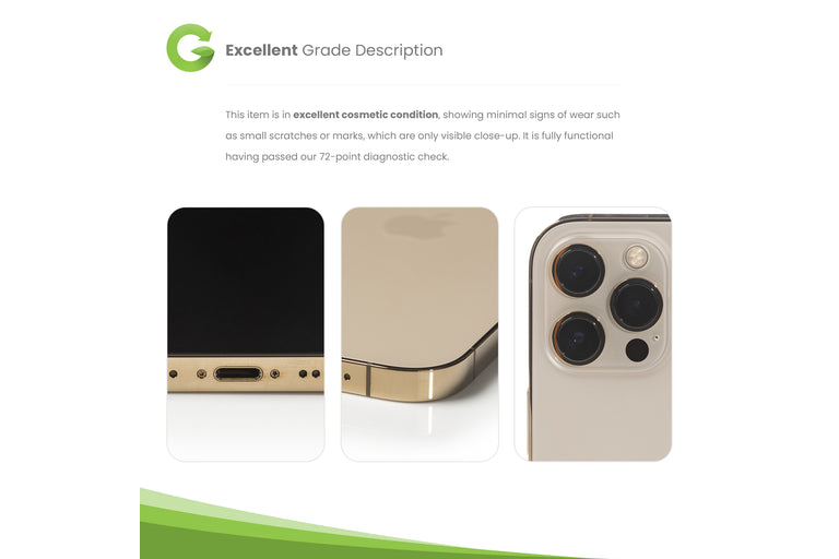 Apple iPhone 12 Pro Max – 128GB – Gold (Refurbished, Grade A, New Battery, No face ID)