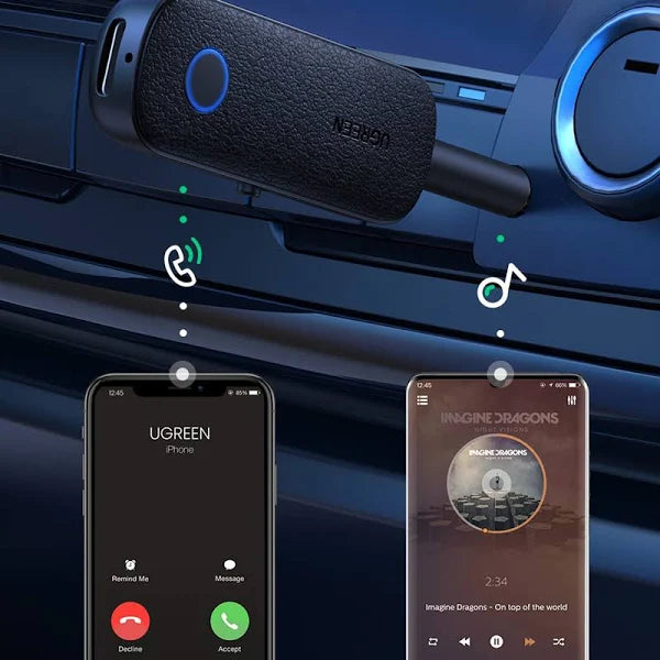 EARLDOM ET-M68 WIRELESS BLUETOOTH RECEIVER AUDIO ADAPTER - BLACK