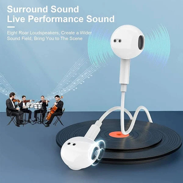 Earphones Lightning Apple Headphones With Remote Control