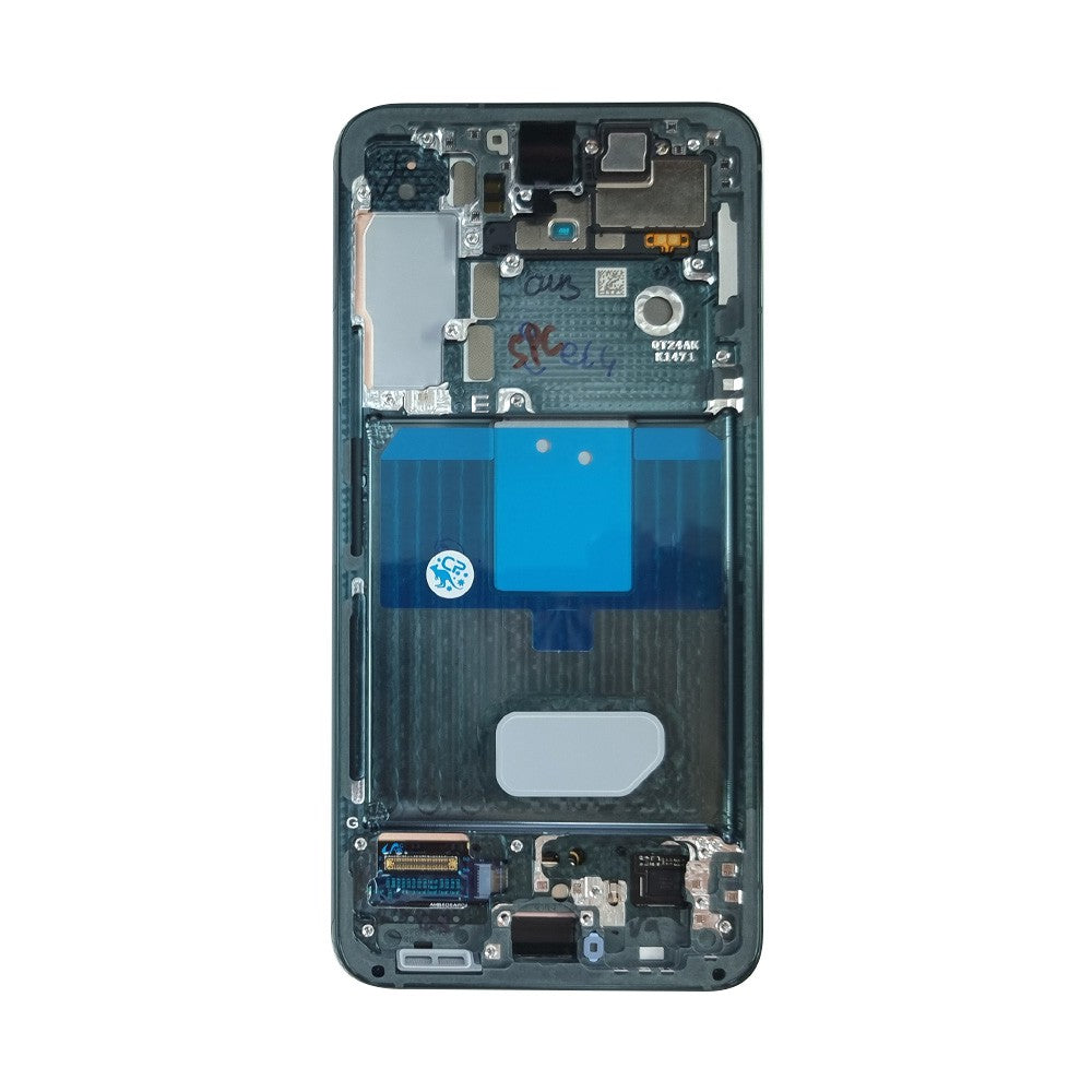 Samsung Galaxy S22 5G S901B OLED Screen Replacement Digitizer with Frame GH82-27520C/27521C (Gold)-Green