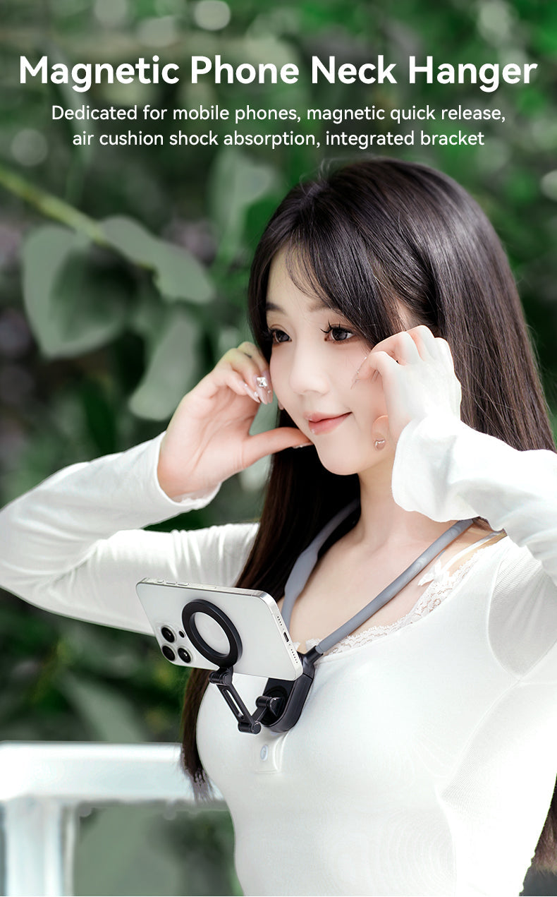 Smartphone Magnetic Neck Holder – Hands-Free Comfort Anywhere!