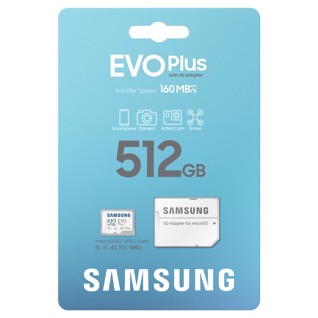 Samsung 512GB EVO Plus 2 microSD Card