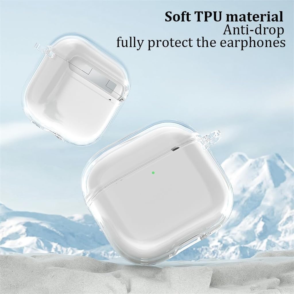Clear Hard Case for AirPods 4 | Transparent Shockproof Protective Cover