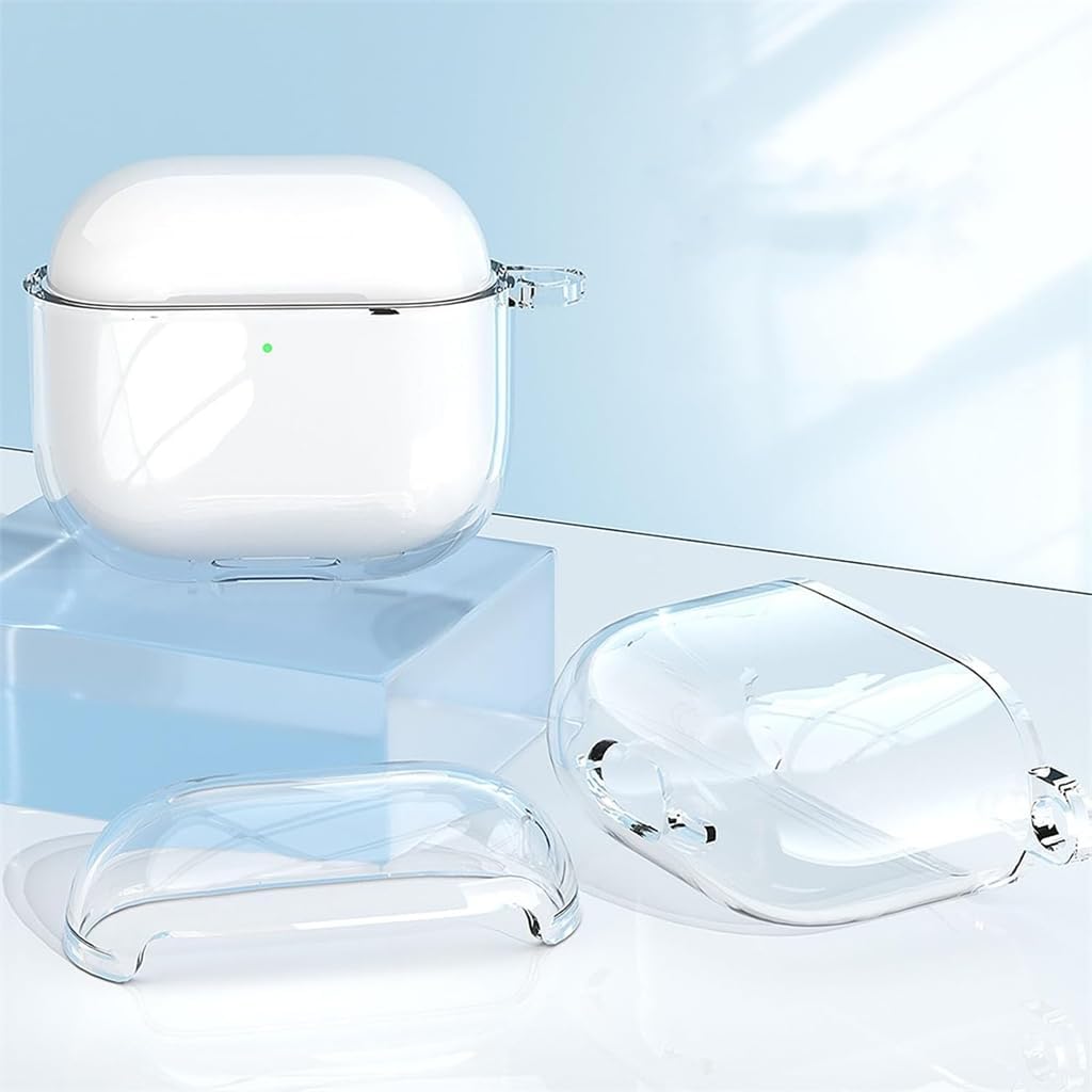 Clear Hard Case for AirPods 4 | Transparent Shockproof Protective Cover
