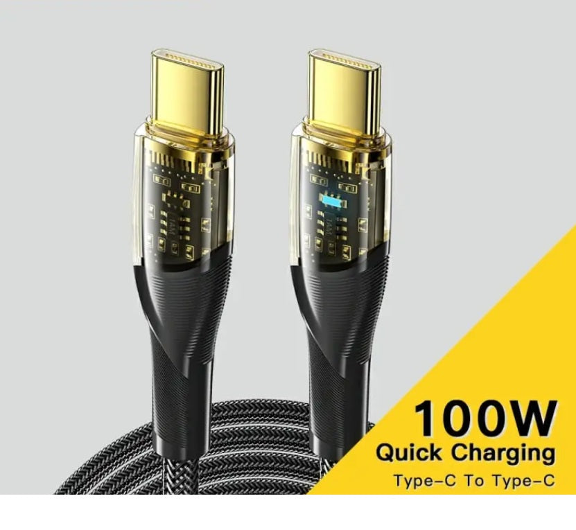 Pbuddy 100W 60W USB C To Type C | Fast Charge Cable - Power Delivery PD Data Cord