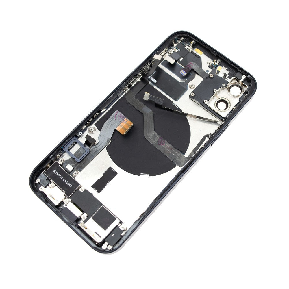 Rear Housing with Full Set Parts for iPhone 12-Black (Purple)