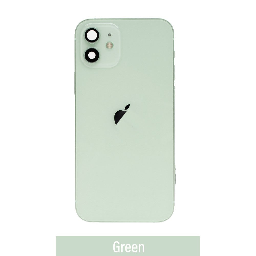 Rear Housing with Full Set Parts for iPhone 12-Green (Purple)