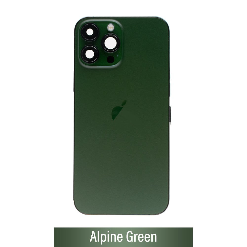 Rear Housing with Full Set Parts for iPhone 13 Pro Max-Alpine Green (Purple)