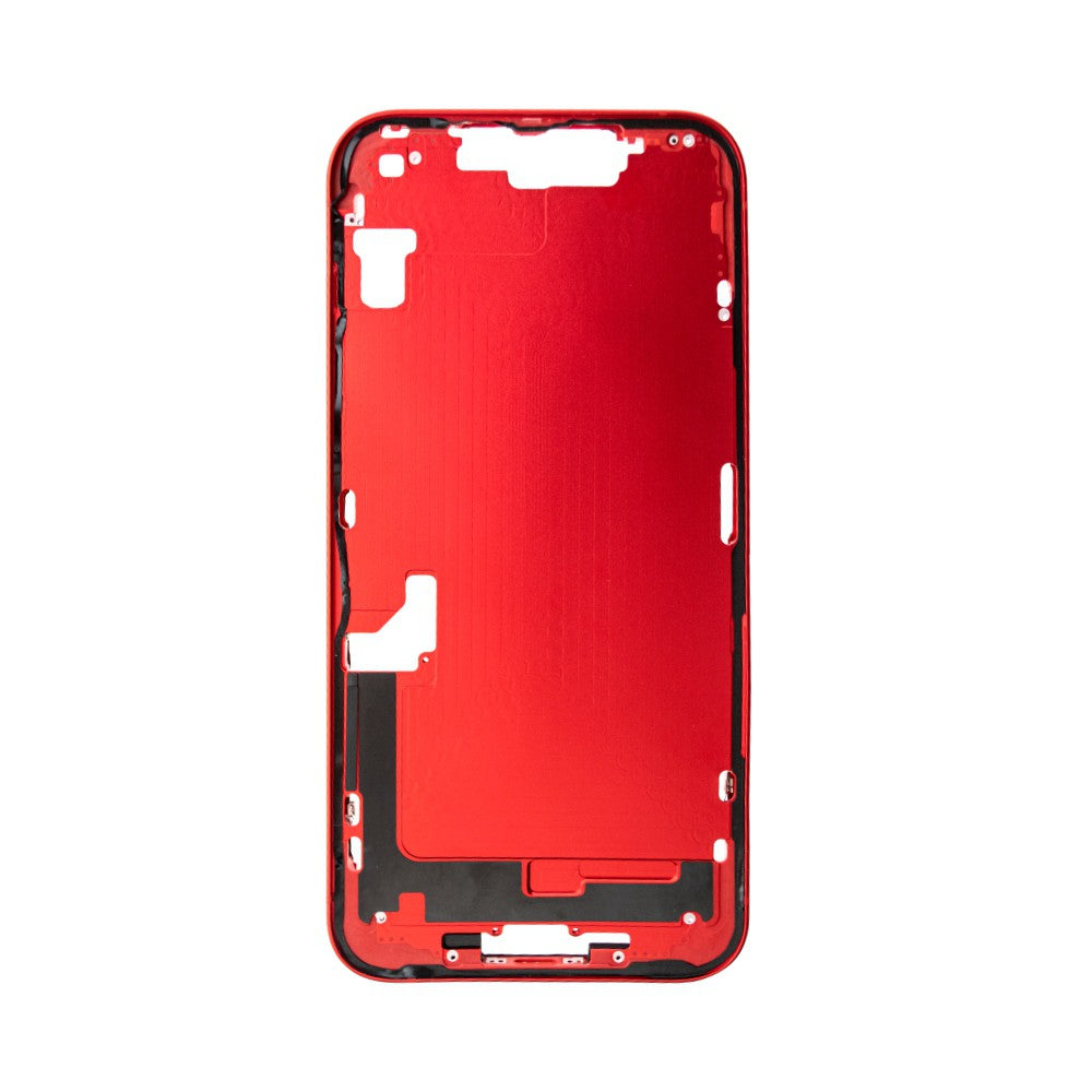 Brown Chassis Mid Frame Cover Replacement Assembly for iPhone 14 Plus-Red (CHINA VERSION)