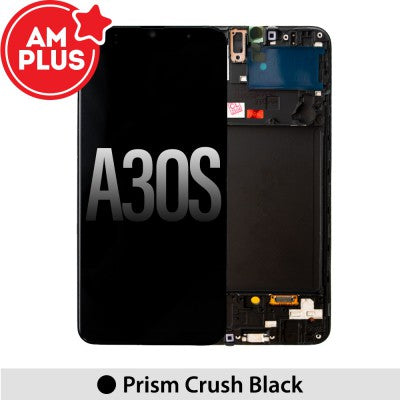 Tecguru-Samsung Galaxy A30s A307F OLED Screen Replacement Digitizer GH82-21190A/21329A/21385A/21189A (Service Pack)-Black
