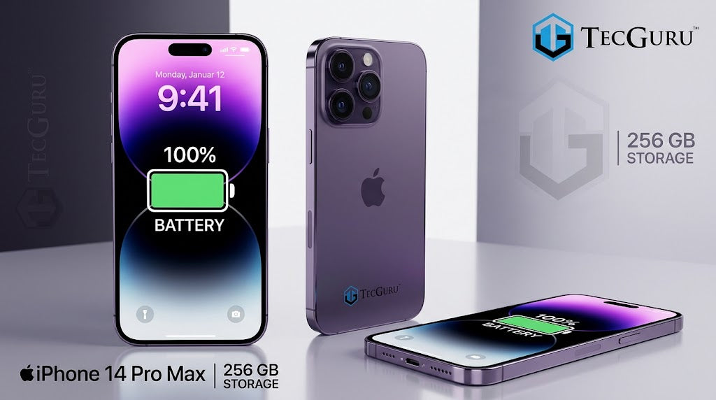 Apple iPhone 14 Pro Max 256GB - Deep Purple | 100% Battery