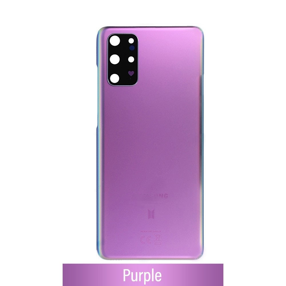 Brown Rear Cover Glass For Samsung Galaxy S20 Plus G985F-Purple