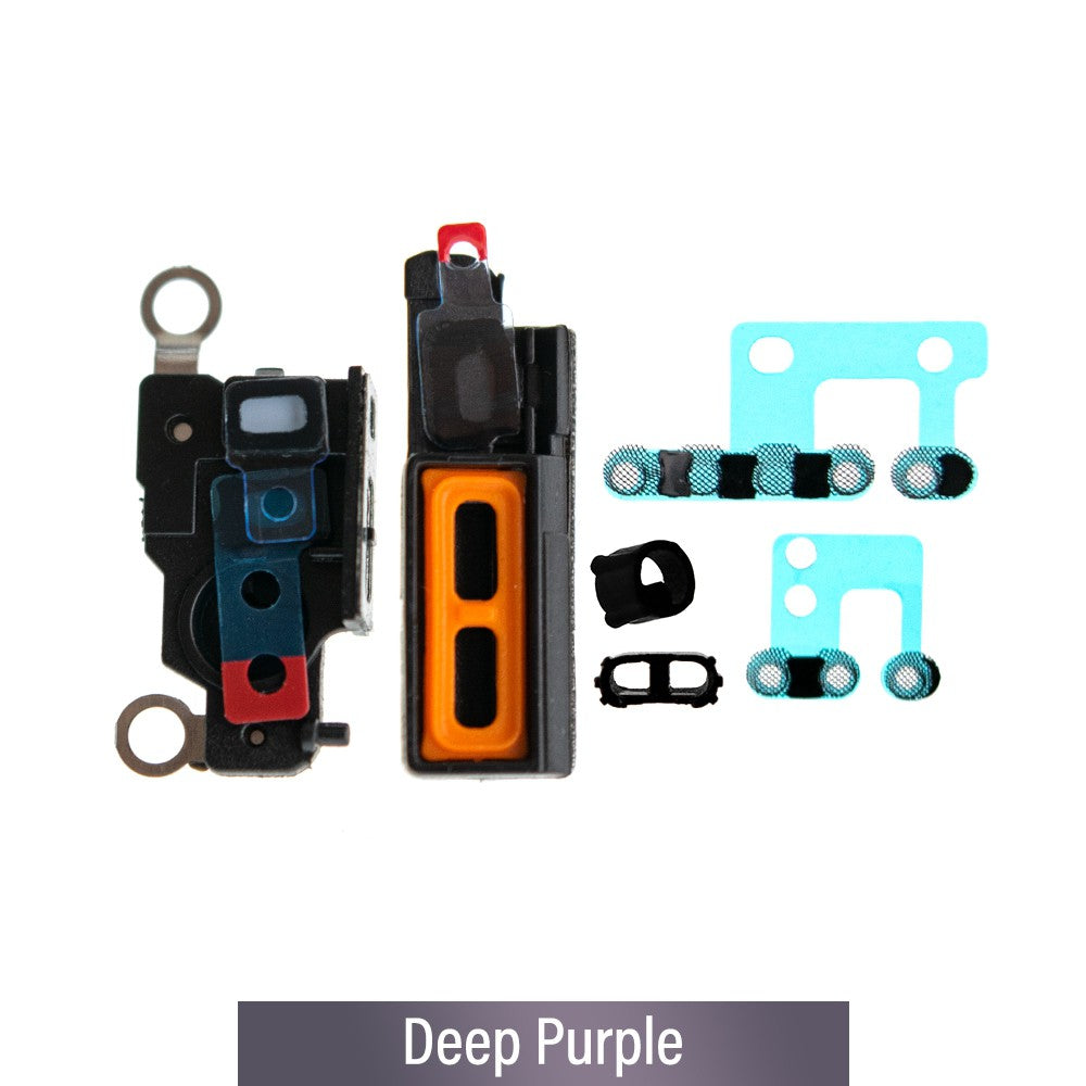 Loud Speaker & Microphone Anti-dust Mesh for iPhone 14 Pro-Deep Purple (Pack of 10)