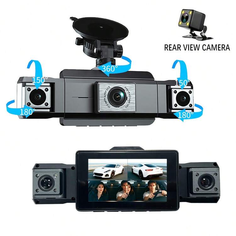 XW66PLUS 4-Channel Dash Cam – 1080P HD, Reversing View, Night Vision, WiFi & 3