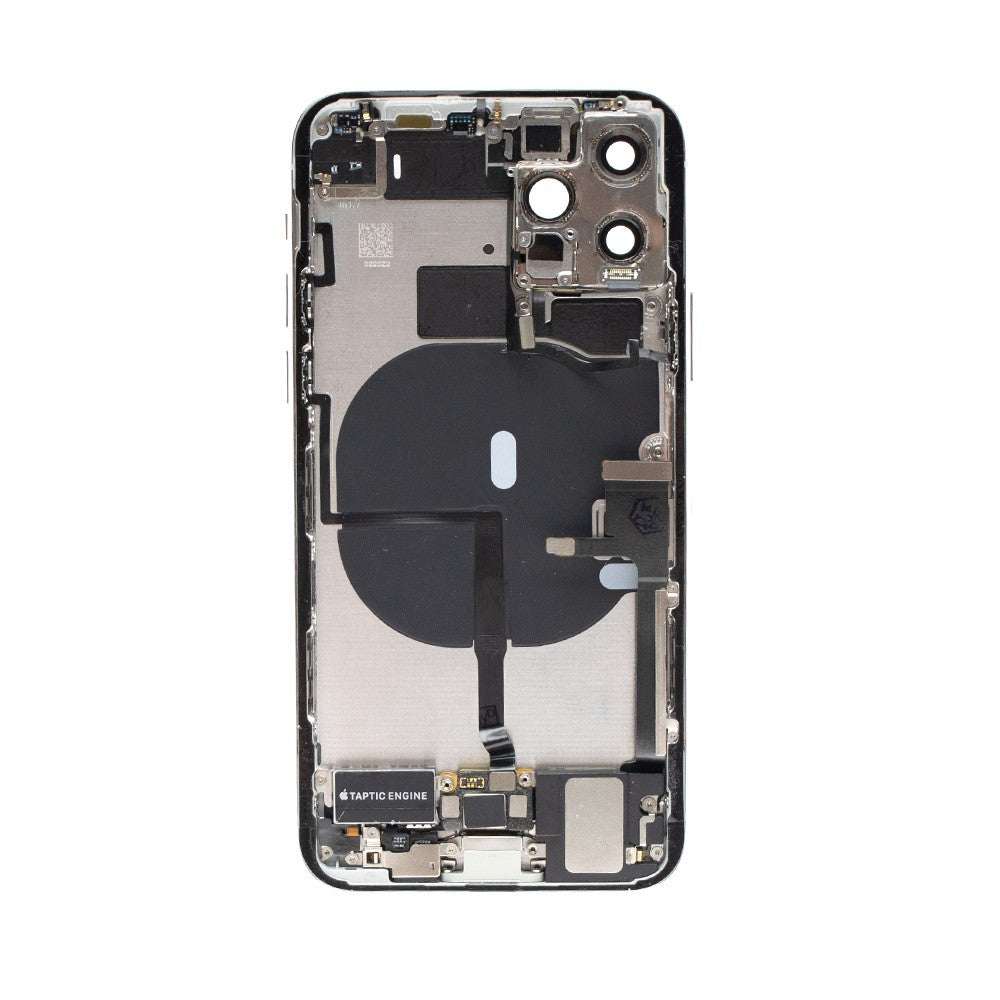 Rear Housing with Full Set Parts for iPhone 11 Pro-Matte Silver (Purple)