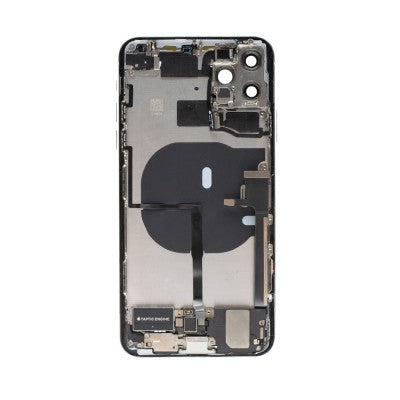 Rear Housing with Full Set Parts for iPhone 11 Pro Max-Matte Silver (Purple)