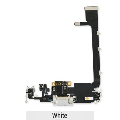 Charging Port with PCB for iPhone 11 Pro Max (Purple)-White