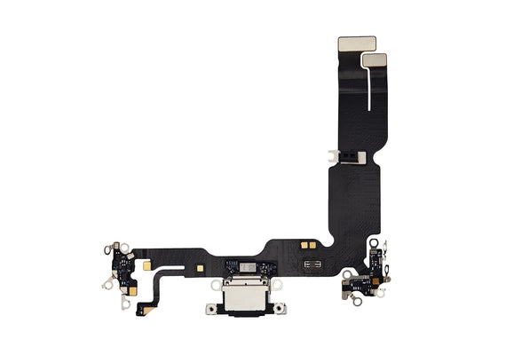 Charging Port for iPhone 15 Plus (Purple)-Black